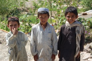 Afghan children in Uzbin Valley, June 2009